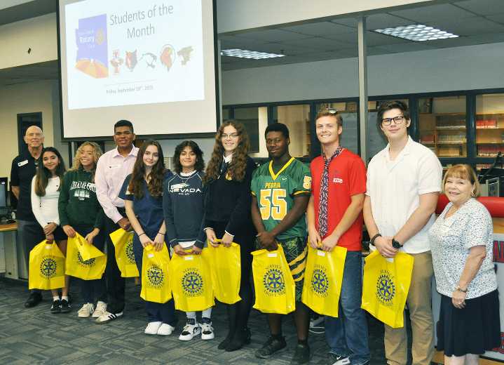 Rotary Club recognizes Peoria Unified students of month