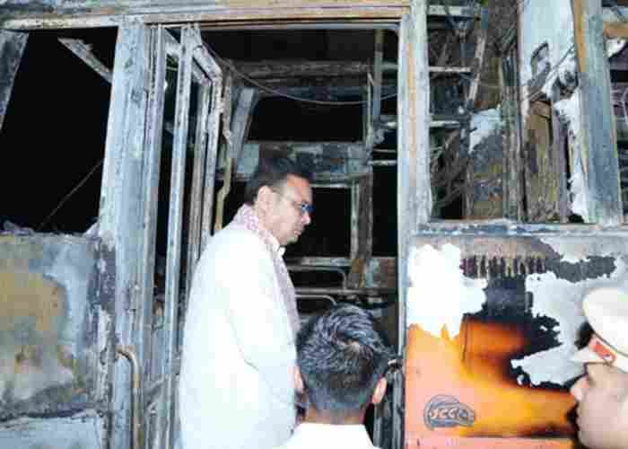 Jaisalmer bus tragedy: 20 burnt alive as bus catches fire on highway