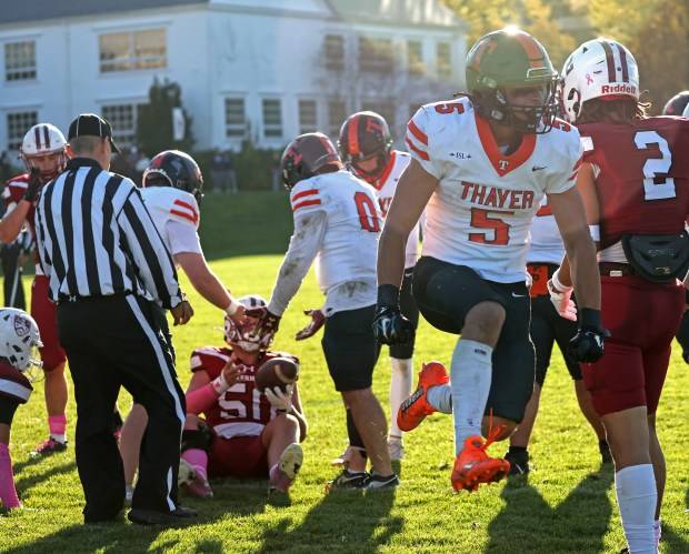 Late interception propels Thayer Academy to victory