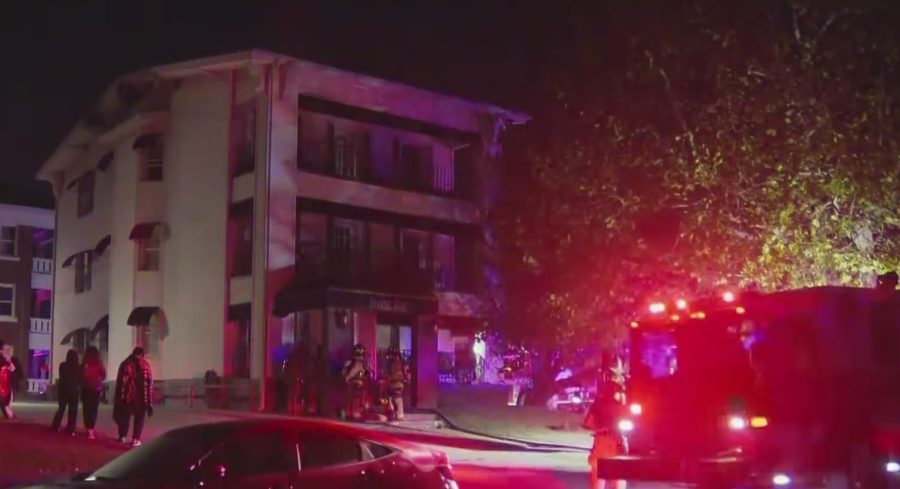 Fire crews knock down apartment fire in NW Oklahoma City
