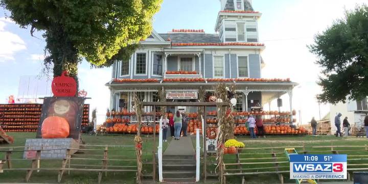 Volunteers hard at work for the Pumpkin House