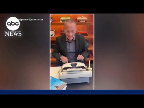 Tom Hanks gifts storeowner after bonding over typewriters