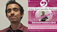 Hallan cuerpo del joven Rafael Ángel Amarillas