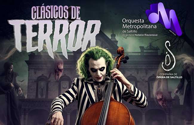 Presentarán en Saltillo el concierto sinfónico “Clásicos de Terror”