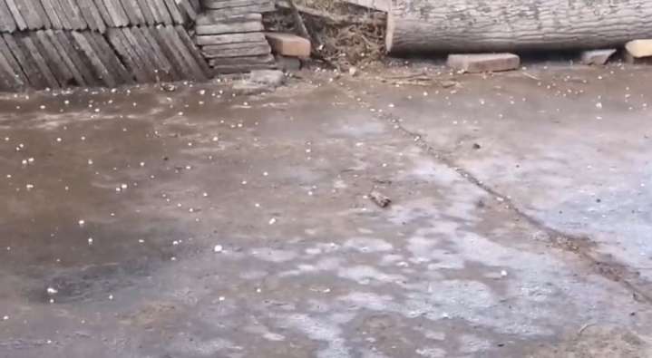 Los videos de la fuerte granizada en San Rafael