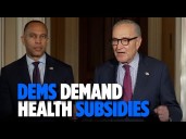 Dem Leaders Schumer, Jeffries DEMAND Concession On Health Care From GOP