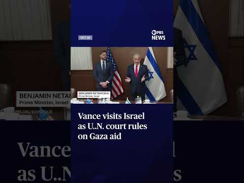 Vance visits Israel as U..N. court rules on Gaza aid