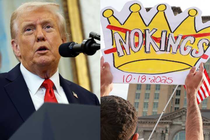 President Trump Posts AI Video of Himself Flying ‘King Trump’ Jet Over ‘No Kings’ Protestors