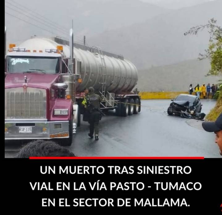 «Tragedia en la Vía Pasto-Tumaco: Accidente de Tránsito Cobra la Vida de una Persona»