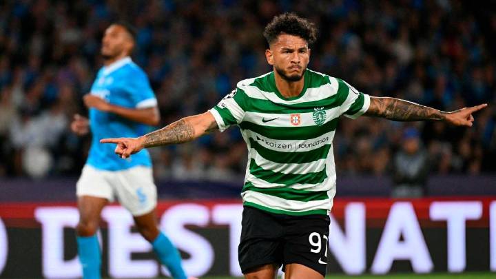 El colombiano Luis Suárez está dulce con el gol: anotó con Sporting por Champions