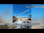 Tucson fire crews use 'hot seat' to rescue man from canal fall