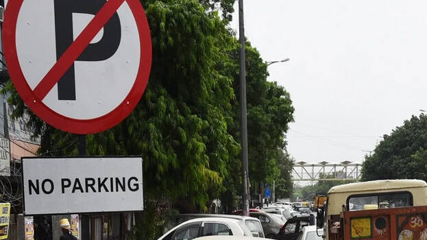 Install No Parking boards on place where vehicles are being parked illegally; police receive strict directions from Human Rights Commission