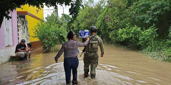Inundaciones en Veracruz alcanzan niveles históricos, desbordamientos de ríos no vistos desde hace 26 años