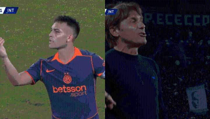 «Pedazo de…»: el fuerte cruce entre Lautaro Martínez y Antonio Conte en el Napoli vs. Inter