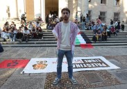 Néstor Prieto, salmantino en la flotilla a Gaza: «El ejército israelí me apuntó con un fusil en la cabeza»