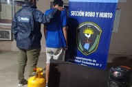 Cayó "El Chino" Rojas en Frías: le secuestraron un televisor, una garrafa y un parlante robados