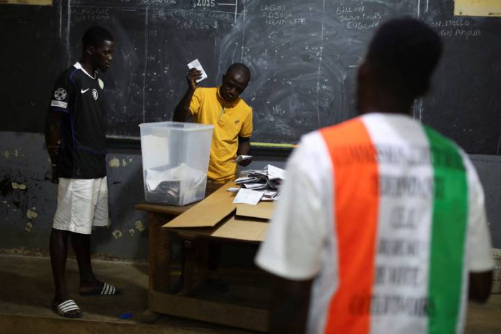 Ivory Coast counts votes in presidential election with 83-year-old incumbent predicted to win 4th term