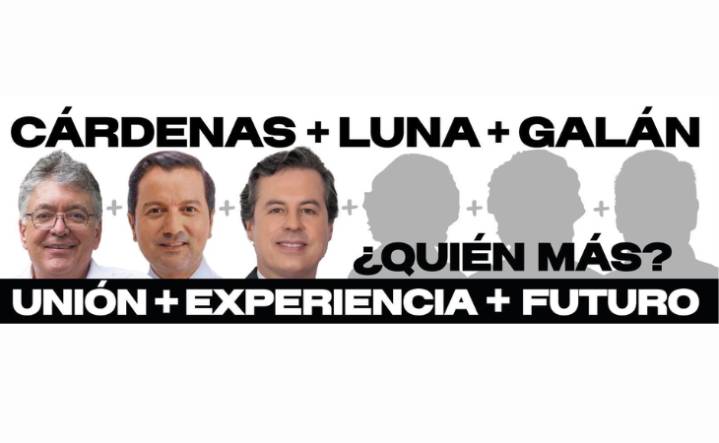 Elecciones presidenciales 2026: Cárdenas, Luna y Galán anuncian alianza