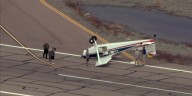 Small plane flips, lands upside down at Deer Valley airport