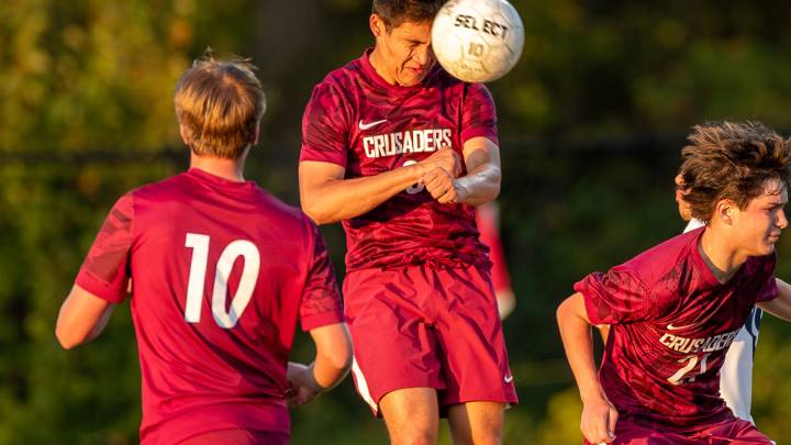 Photos of Burrillville vs. Prout boys soccer October 2 2025