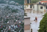 Video: Poza Rica bajo el agua: familias atrapadas y alerta máxima por desbordamiento del río