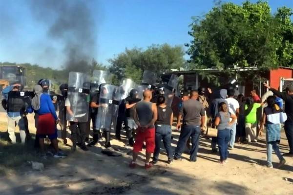 Desalojo de familias desata violencia en Reynosa