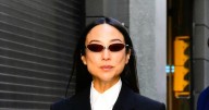 Greta Lee Mastered the Art of Modern Suiting for Her 'Tron: Ares' Press Tour