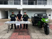 Capturado en Yopal un hombre que transportaba presunta marihuana en un motocarro