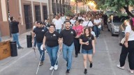 Así se vivió la caminata a ciegas en Hermosillo por el Día Internacional del Bastón Blanco