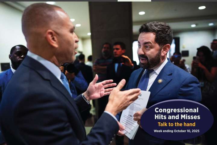 Talk to the hand — Congressional Hits and Misses