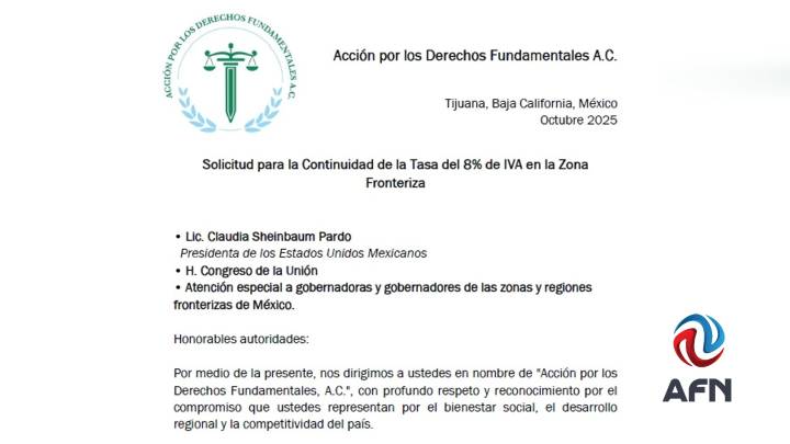 Piden mantener el IVA en el 8% en la frontera norte de México