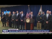 NBA coach and player among arrests in massive sports betting bust