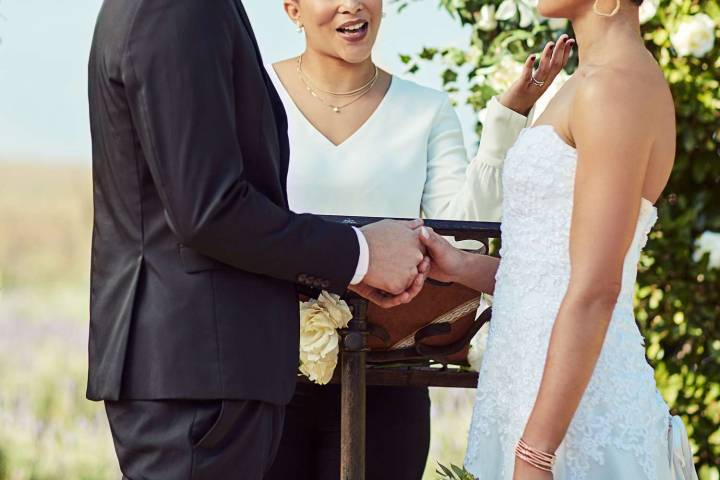 Bride 'Floored' by the Outfit Her Officiant Chose to Wear at Her Wedding