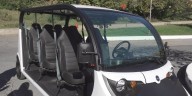 New electric GEM shuttle improves accessibility to the Natural Bridge