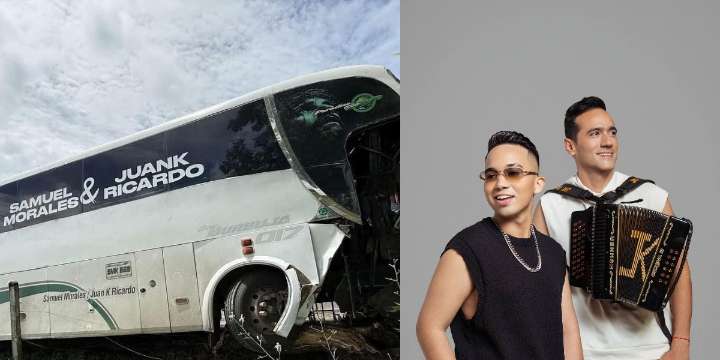 Bus de Samuel Morales, hijo de Kaleth Morales, sufrió un accidente