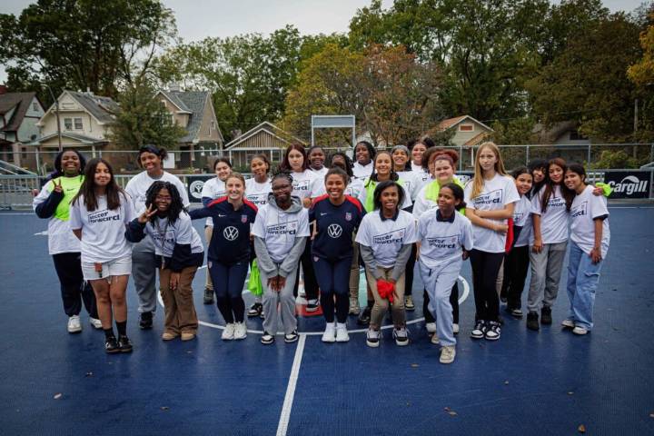 Photos: U.S. Women’s National Soccer Team gets involved in local youth soccer scene ahead of New Zealand match