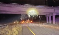 I-90 Closed After Oversized Load Damages Overpass Near Cle Elum