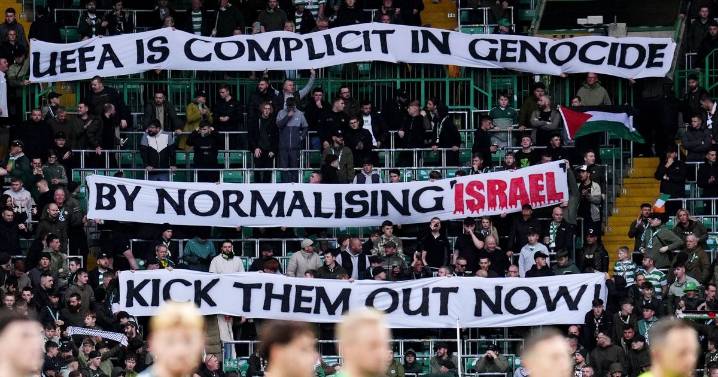 Celtic fans accuse UEFA of being 'complicit in genocide' as Israel stance could land sanction