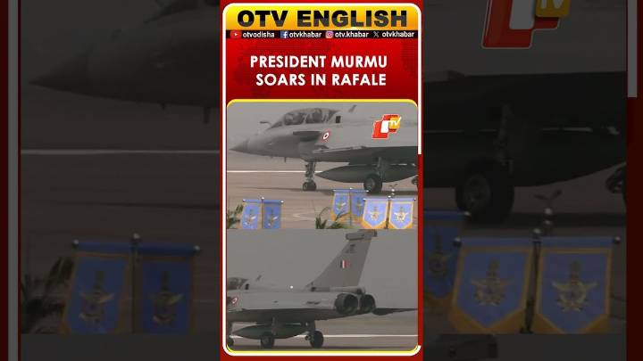 President Droupadi Murmu Takes Off In Rafale Fighter Jet