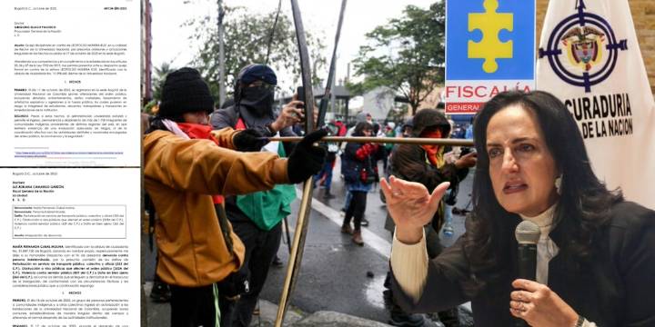 Cabal anunció denuncia penal por los disturbios en los que dispararon flechas contra los policías: también radicó queja contra el rector de la Universidad Nacional