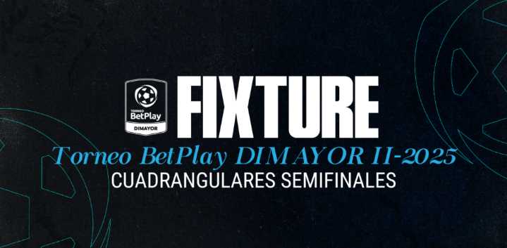 Fixture de los cuadrangulares semifinales del Torneo BetPlay DIMAYOR II