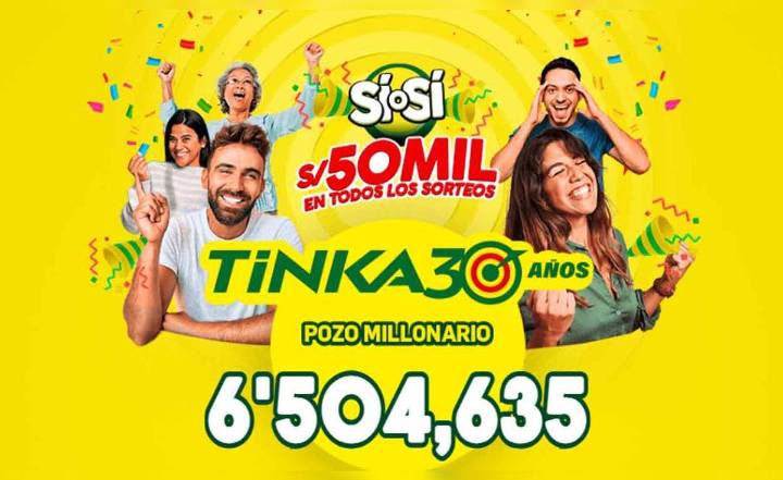 Resultados de La Tinka del domingo 5 de octubre: consulta los números ganadores del Pozo Millonario