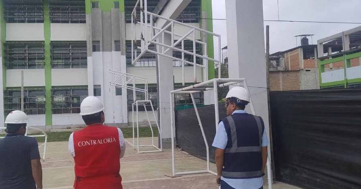 Tumbes: Contraloría detecta graves deficiencias y riesgos en obra del colegio Efraín Arcaya en Zarumilla