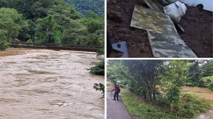 Incomunicada se encuentra la Sierra Negra por derrumbes e inundaciones