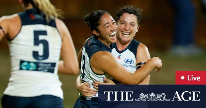 AFLW weekly round 12: Follow scores, results, odds, squads; teams named for all-or-nothing Friday night clash between Carlton and West Coast