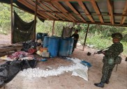 En el Meta, Ejército destruyó dos laboratorios para el procesamiento de estupefacientes del Clan del Golfo