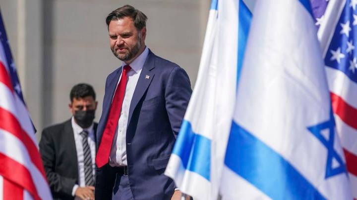 El vicepresidente de EEUU, JD Vance, visita Israel para mantener el alto el fuego en Gaza