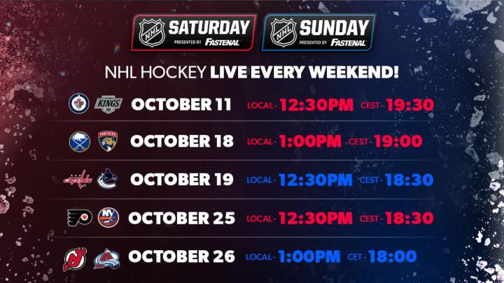 NHL Saturday, NHL Sunday broadcast schedule unveiled for 2025