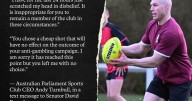 Shocked ex-Wallabies star kicked out of social club