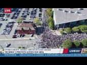 No Kings Charlotte: Aerial video as the march begins
